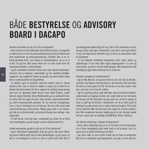 Bestyrelse & Advisory BoArd