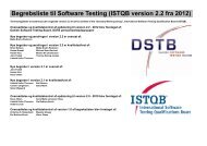 ISTQB begreber på dansk (2012) - Danish Software Testing Board