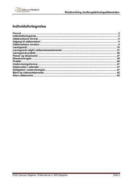 Jordbrugsteknolog - Erhvervsakademi Sjælland