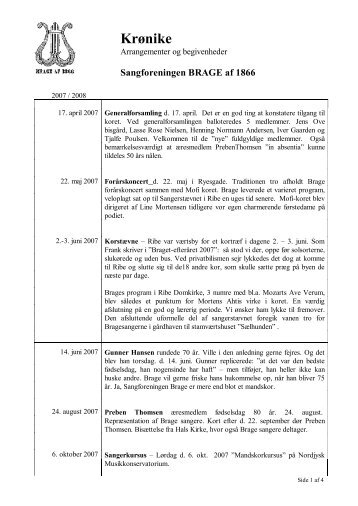 Sson 2007/2008 - Sangforeningen Brage af 1866