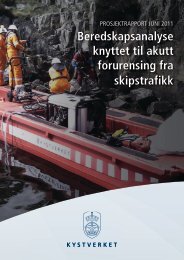 Beredskapsanalyse knyttet til akutt forurensing fra ... - Kystverket