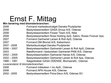 Ernst F. Mittag - Danske Prydplanter