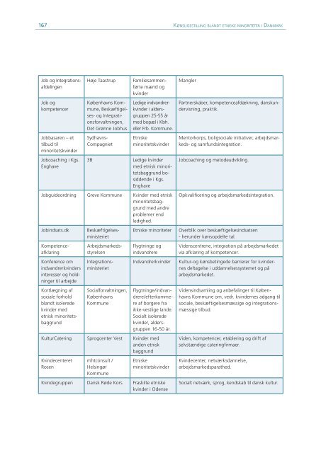 KØNSLIGESTILLING BLANDT ETNISKE MINORITETER I DANMARK