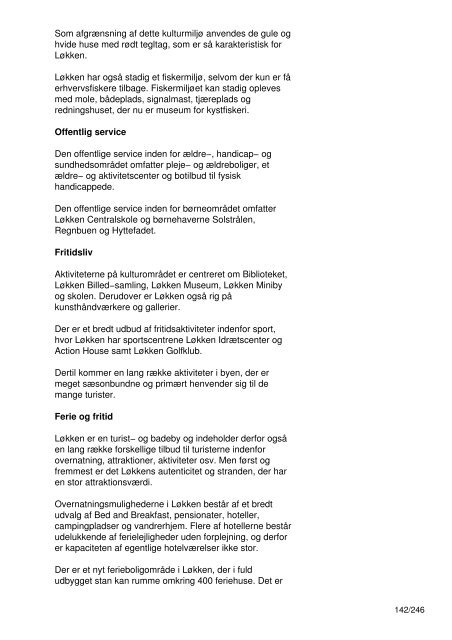 Indholdsfortegnelse - Kommuneplan 2009 for Hjørring Kommune