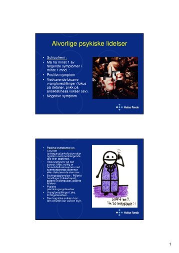 Alvorlige psykiske lidelser - Treningskontakt.no