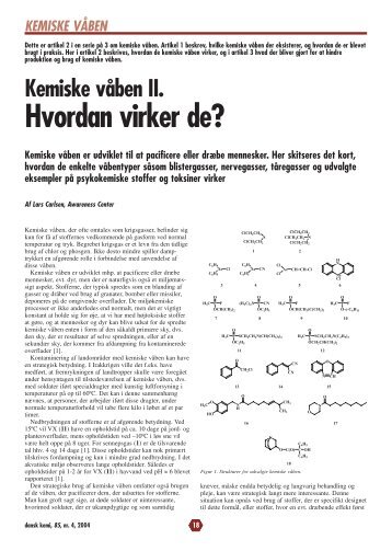 Kemiske våben II. Hvordan virker de? - Techmedia