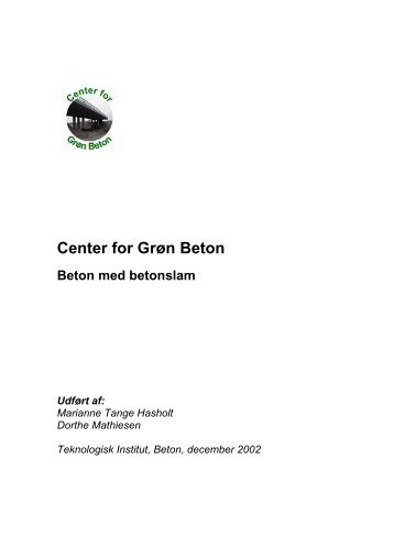 Beton med betonslam