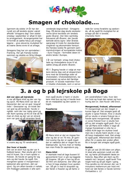 Kastaniebladet vinter 2010 - Uglegaardsskolen