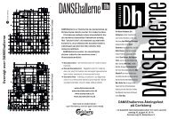 Oversigt over DANSEhallerne - Dansens Hus