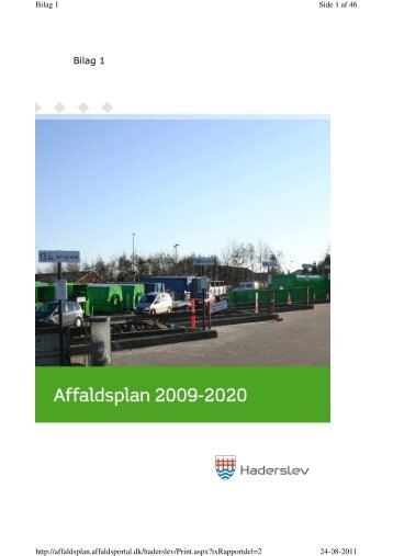 Bilag 1 til affaldsplan - Haderslev Kommune