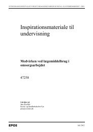 Inspirationsmateriale til undervisning - EPOS