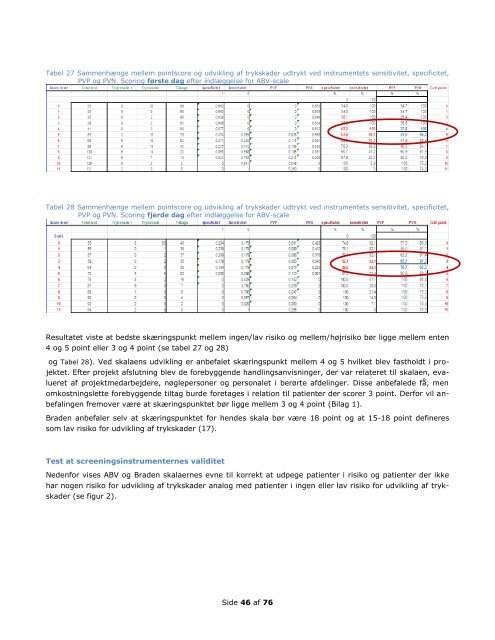 projektets evalueringsrapport