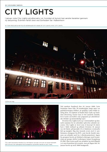 CITY LIGHTS - Dansk Center for Lys