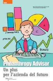 Philanthropy Advisor Un plus per l'azienda del futuro - Master Meeting