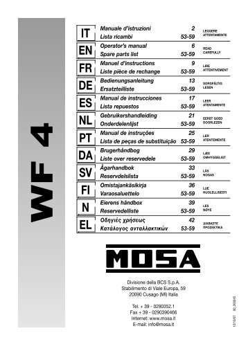 FR IT EN DE ES NL PT DA SV FI N EL - Mosa