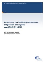 Berechnung von Treibhausgasemissionen in Spedition und Logistik ...
