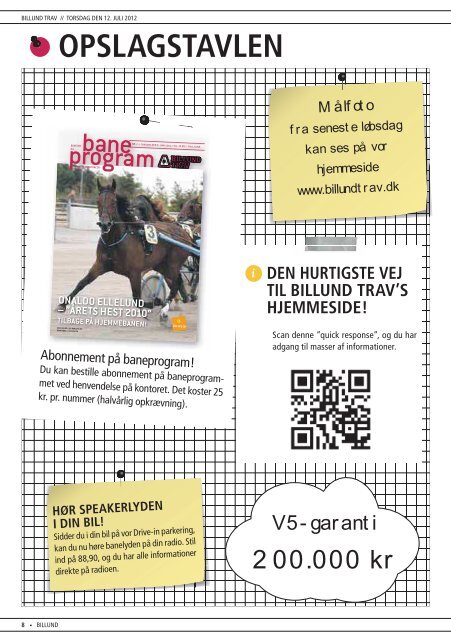 program - Trav og galop