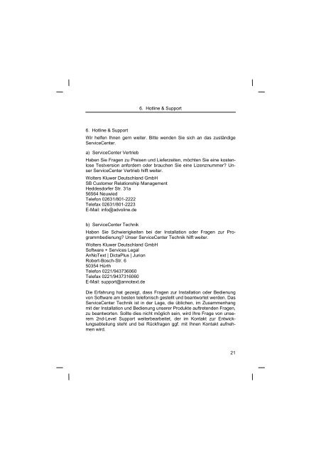 Handbuch AdvoForderung - AnNoText