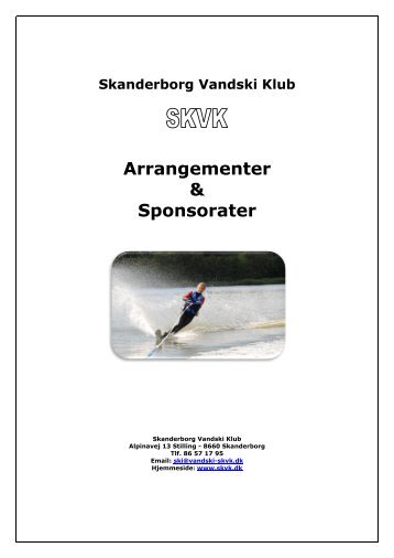 Arrangementer & Sponsorater - Skanderborg Vandski Klub