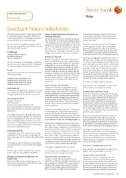 Informationsbroschyr - Swedbank Robur