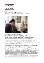 Sid Jansson rapporterar - Visakademien