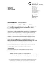 Høring over betænkning nr. 1529/2012 om PET og FE - Institut for ...