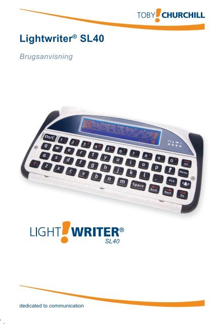 Lightwriter® SL40 - Toby Churchill