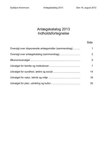 Anlægskatalog 2013 samlet.pdf - Syddjurs Kommune