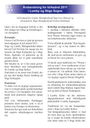 Årsberetning for kirkeåret 2011 i Lumby og Stige Sogne - Lumby sogn