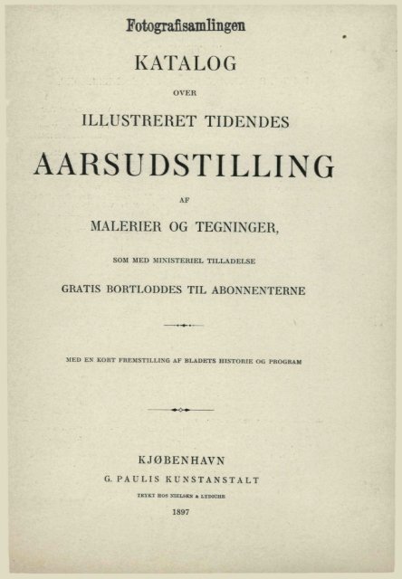 FS D.bl. (~>J> Kleis. Skandinavisk Kunstudstilling, Vesterbrogade 58.