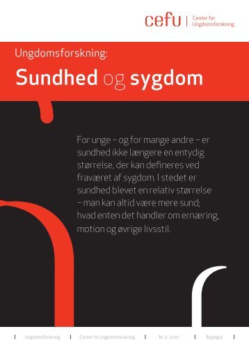 Sundhed og sygdom - Center for Ungdomsforskning