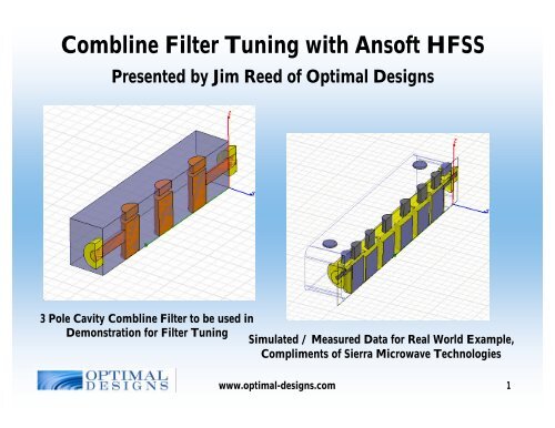 Combline Cavity Filter Design in HFSS