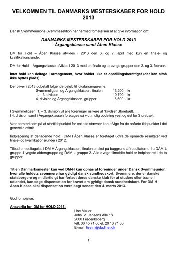 PDF format - Dansk Svømmeunion