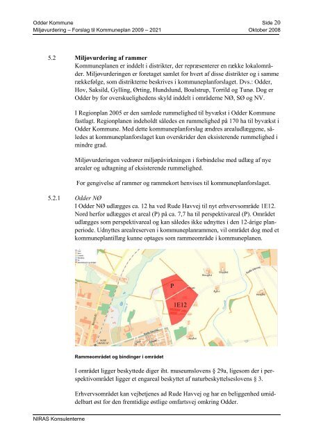 Miljøvurdering - Kommuneplan - Oddernettet