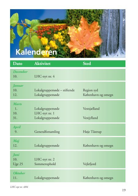 LHC-nyt - Landsforeningen Huntingtons Sygdom