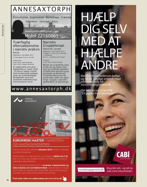 Socialrådgiveren nr. 19-2011 - Dansk Socialrådgiverforening