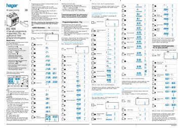 EG400 Kontaktur 4 kanal årsprogram
