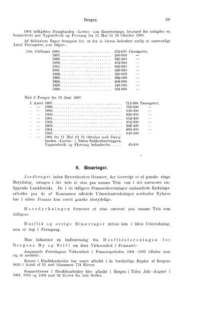 Beretninger om Amternes Økonomiske Tilstand, 1901 - 1905