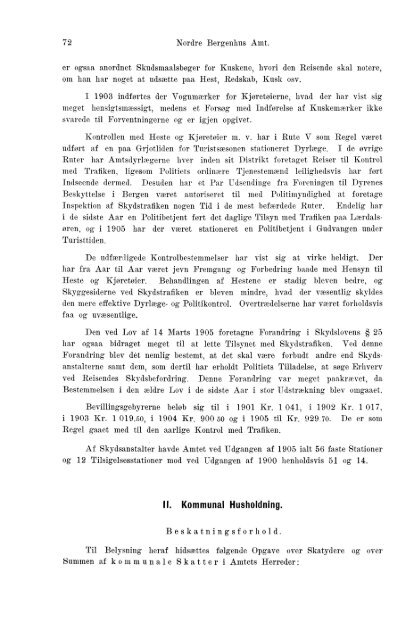 Beretninger om Amternes Økonomiske Tilstand, 1901 - 1905