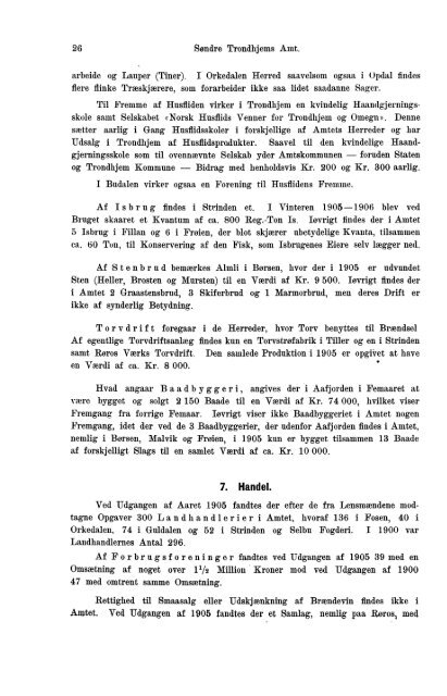 Beretninger om Amternes Økonomiske Tilstand, 1901 - 1905