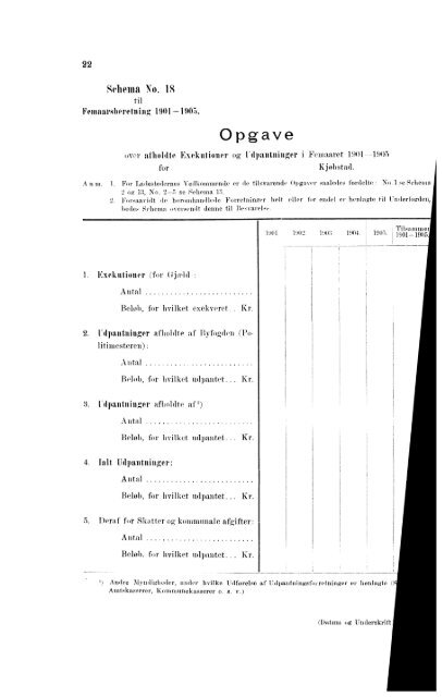 Beretninger om Amternes Økonomiske Tilstand, 1901 - 1905