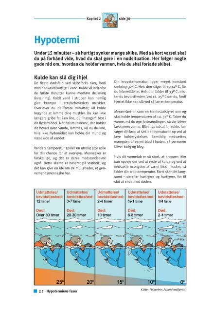 Kapitel 2 - Hypotermi (pdf - 290Kb) - Fiskericirklen