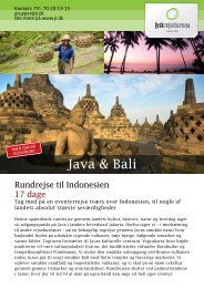 Java & Bali - Jysk Rejsebureau