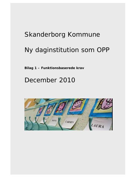 Daginstitution - fra Skanderborg Kommune