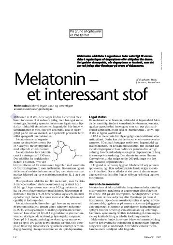 Melatonin – et interessant stof - Elbo