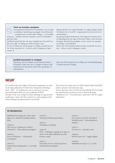 Læs CO-Magasinet - CO-industri