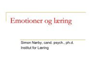 Emotioner og læring