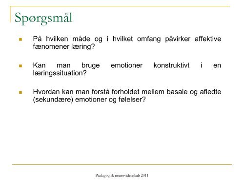 Emotioner og læring