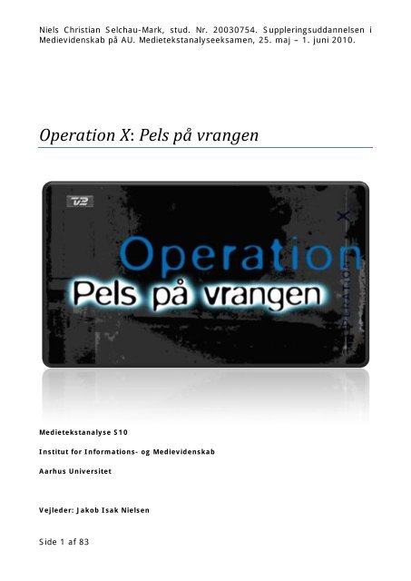 4. Analyse af Operation X: Pels på vrangen