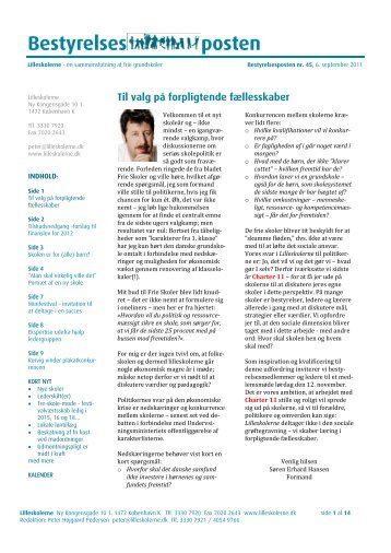 Hent Bestyrelsesposten nr. 45 - Lilleskolerne